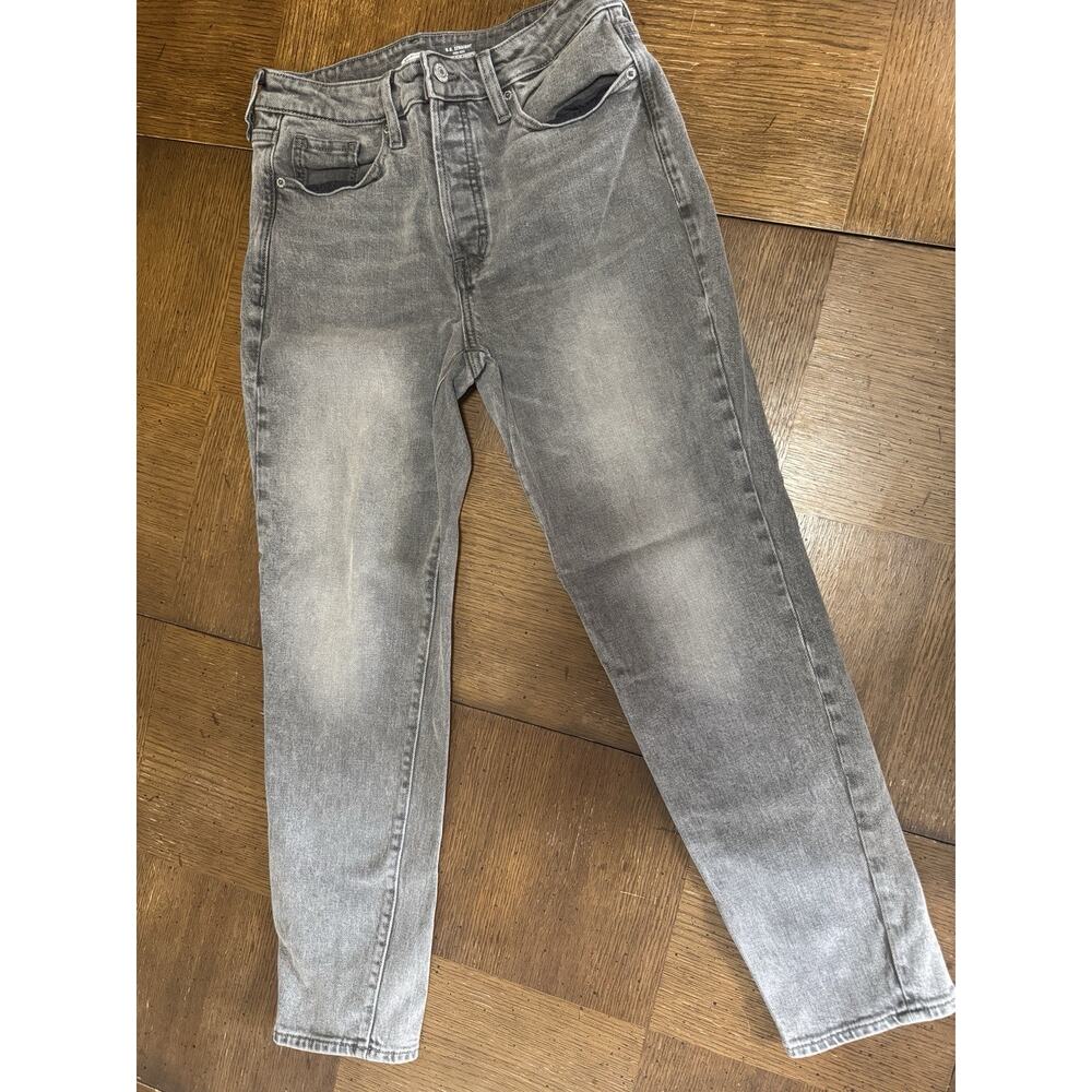 Old Navy OG Straight High Rise Grey Size 2 Ankle Length